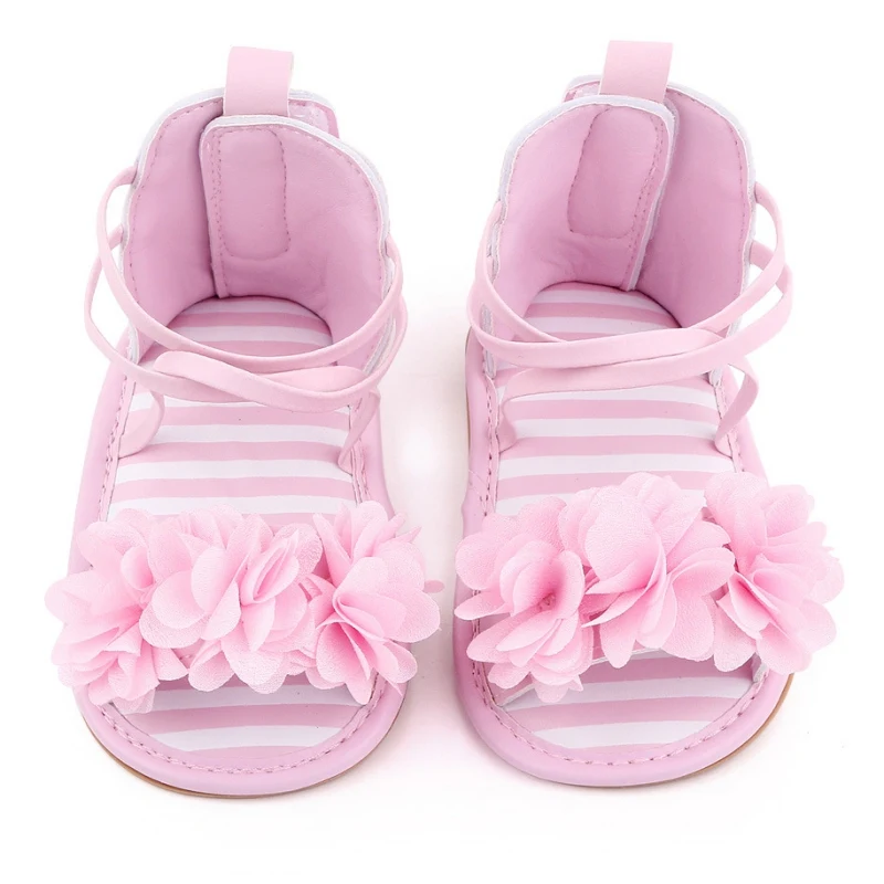 

Infant Baby Girls Boys Sandals Summer Bowknot Crib Shoes Toddler Pu Leather Soft Rubber Sole Dress Flats First Walker Shoes