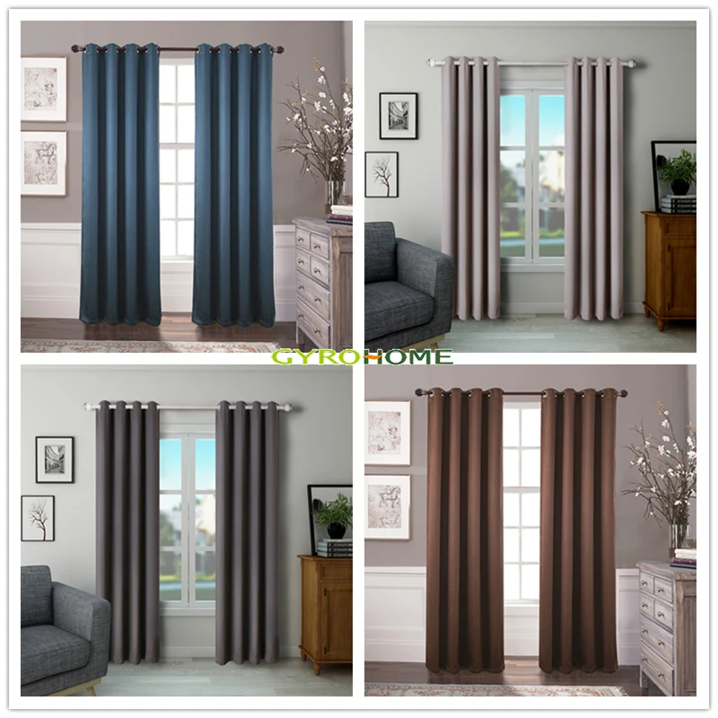 

GYC2278 Gyrohome 1PC Blackout Curtain Diandiao Solid Color "Customised" Window Linen LivingRoom Dec