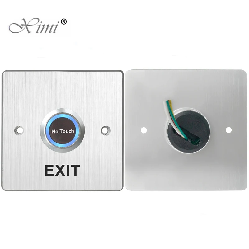 

For Access Control Systems Electric Lock Aluminum alloy Infrared No Touch Contactless Door Release Exit Button Door Sensor