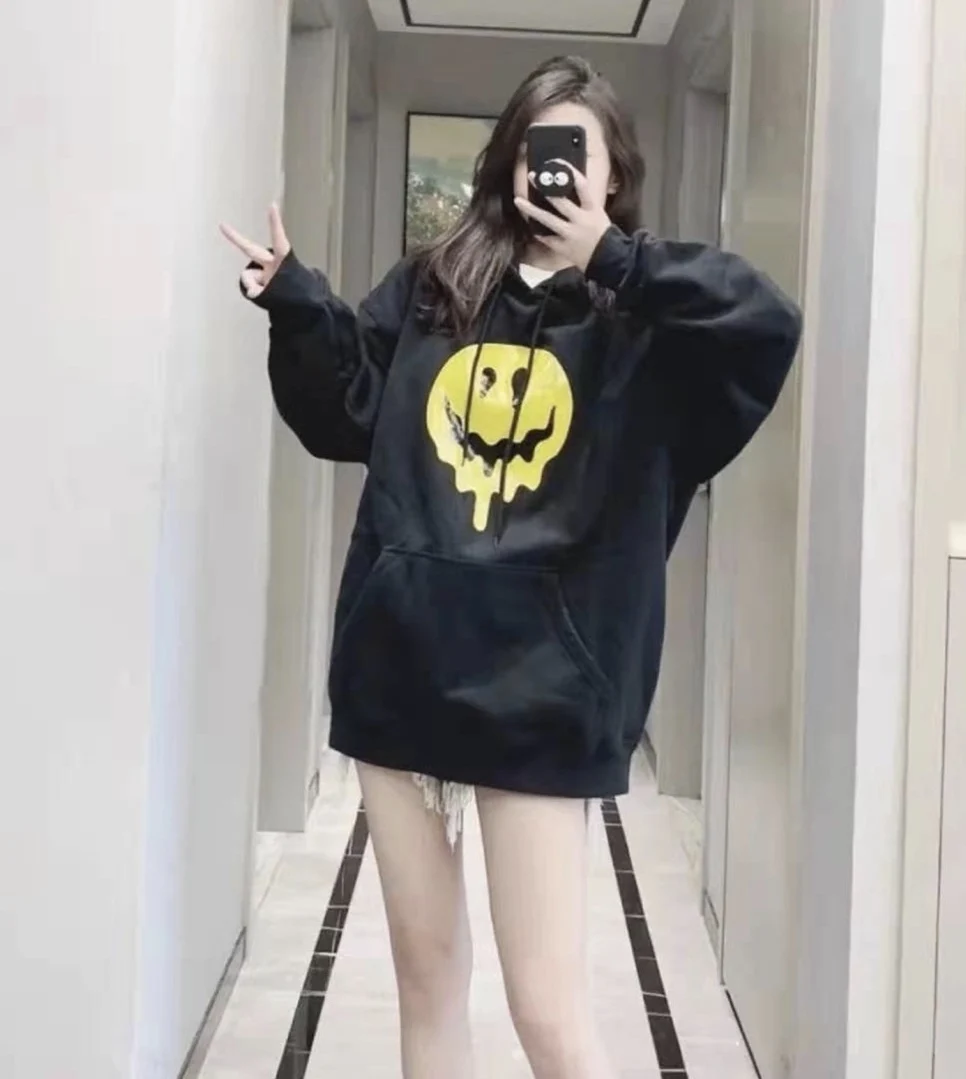 

Новинка осени 2021, свитшот для женщин и мужчин, худи из ткани 1;1, худи с принтом ручной работы, свитер унисекс, худи