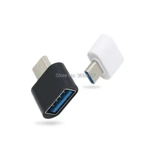 100pcs USB 2.0 Female to USB 3.1 Type C Male Converter USB-C OTG Adapter Connector Reversible Design for Tablet Mobile Phone