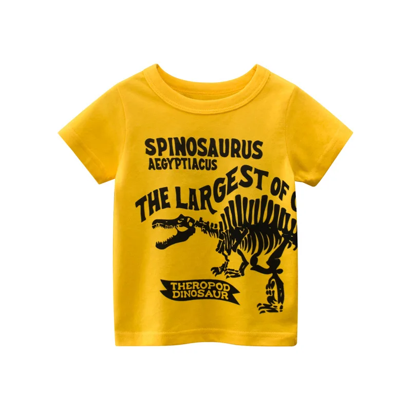 

1-6T Kids Boys T-shirt New Excavator Design Baby Cotton Tops Summer Clothing Toddler Fashion T-shirt Cute Children Play Clothes