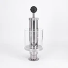 Регулируемый предохранительный клапан с тремя зажимами 1,5-0,2 бар, 2,2 дюйма, из нержавеющей стали SUS304