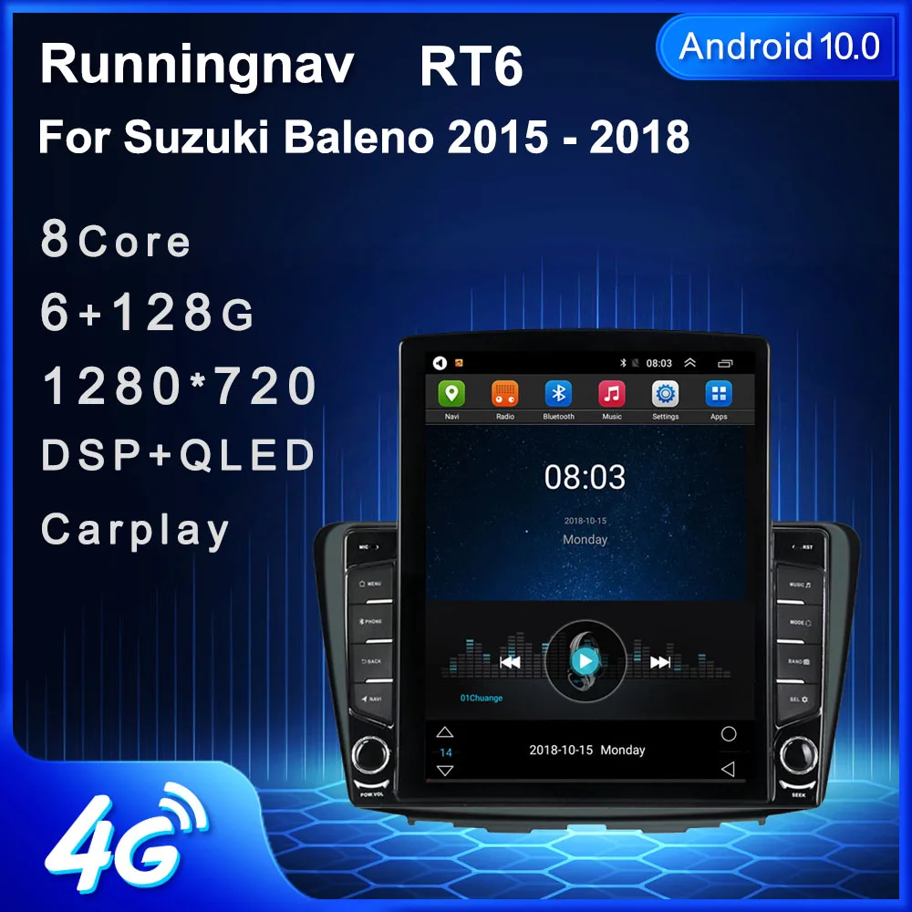 Автомобильная Мультимедийная система Tesla экран 9 7 дюйма Android 10 1 для Suzuki Baleno 2015 2016