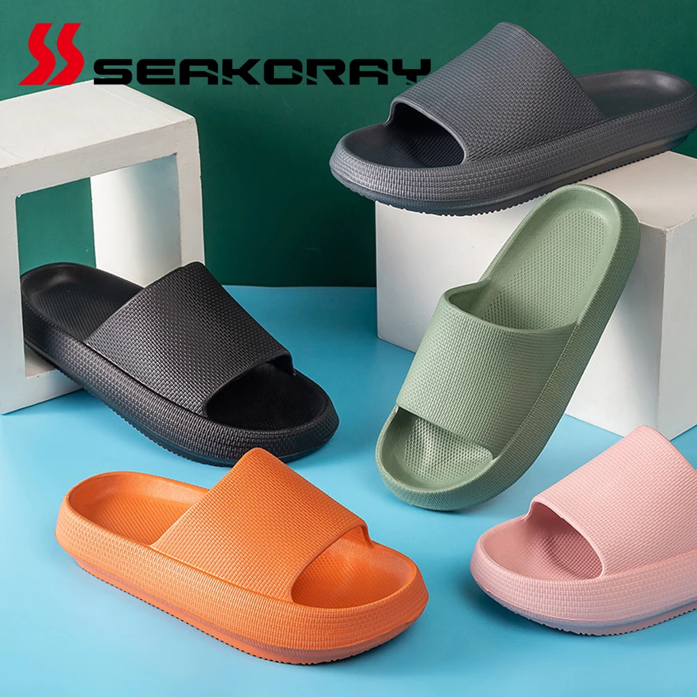Platform Slipper Thickened Non-slip Sandals Thick Sole House Slippers Bathroom Footwear Summer Beach Sandal Slipper