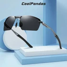Новинка 2021, улучшенные алюминиевые солнцезащитные очки CoolPandas, Мужские поляризационные солнцезащитные очки с линзами, мужские очки, очки для рыбалки, вождения, UV400