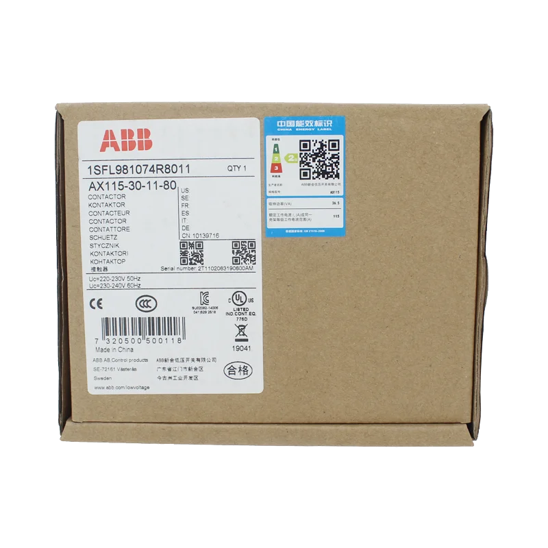ABB 3-ploe контакторы AX серии 1NC & 1NO 50 Гц/60 Гц 24V ~ 440V 115A AX115-30-11 | Обустройство дома