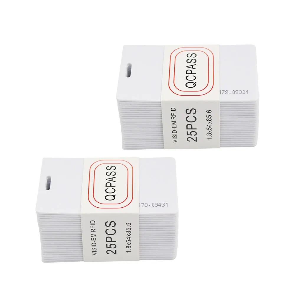 Карта-раскладушка RFID TK4100 EM4200 125 кГц ПВХ толщина 1 8 мм 64 бита стандарт ISO только для