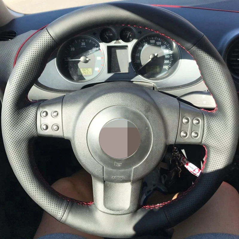 Чехол рулевого колеса из натуральной кожи для Seat Ibiza 6L leon 2007 2008|Чехлы на руль| |