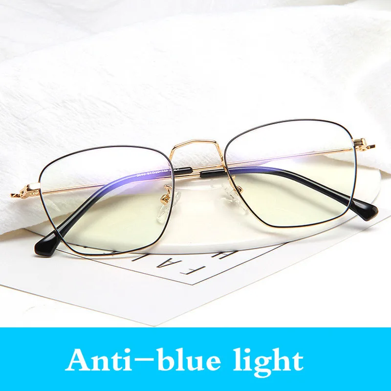 Новинка 2019 трендовая металлическая оправа для очков в стиле ретро плоское