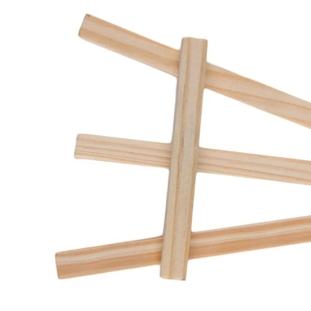 

Natural Wood Mini Easel Frame Tripod Display Meeting Wedding Table Number Name Card Stand Display Holder Children Painting Craft