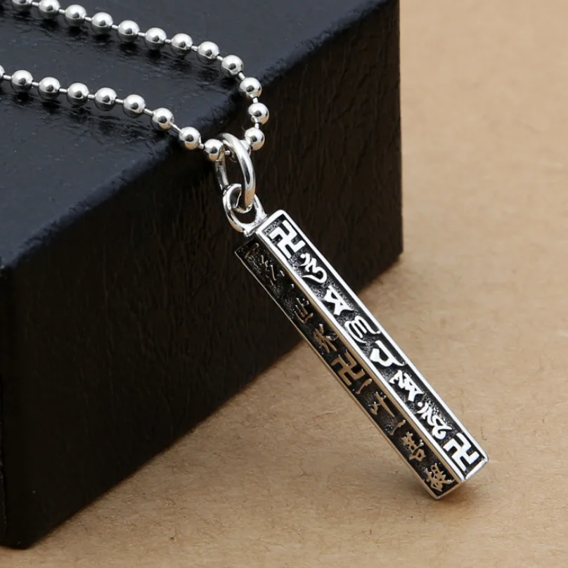 Буддистское ювелирное изделие из стерлингового серебра S925 пробы с шестью