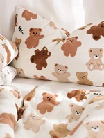 1 pcs pillowcase warm flannel cute bear winter bedding pillow case pillows for sofa pillow cushion cover one direction