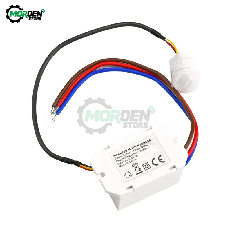 AC110V-220V Сенсор инфракрасный датчик движения Сенсор переключатель детектор Max 100WControl для светодиодная грушевидная лампа с Освещение в помещении; Прямая поставка