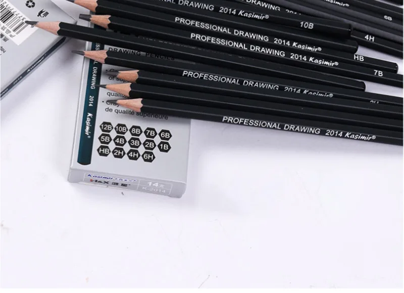 14 шт./компл. Профессиональный Nail Art эскизный чертёж записи Pencil1B 2B 3B 4B 5B 6B 7B 8B 10B 12B 2H 4H 6H HB карандаш канцелярские принадлежности