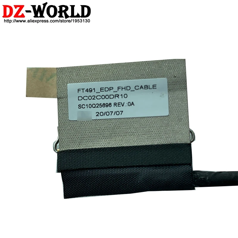 ft491 lcd cable video edp line 30pin for lenovo thinkpad t490s t495s t14s fhd screen laptop 01yn277 dc02c00dr10 sc10q25696 free global shipping