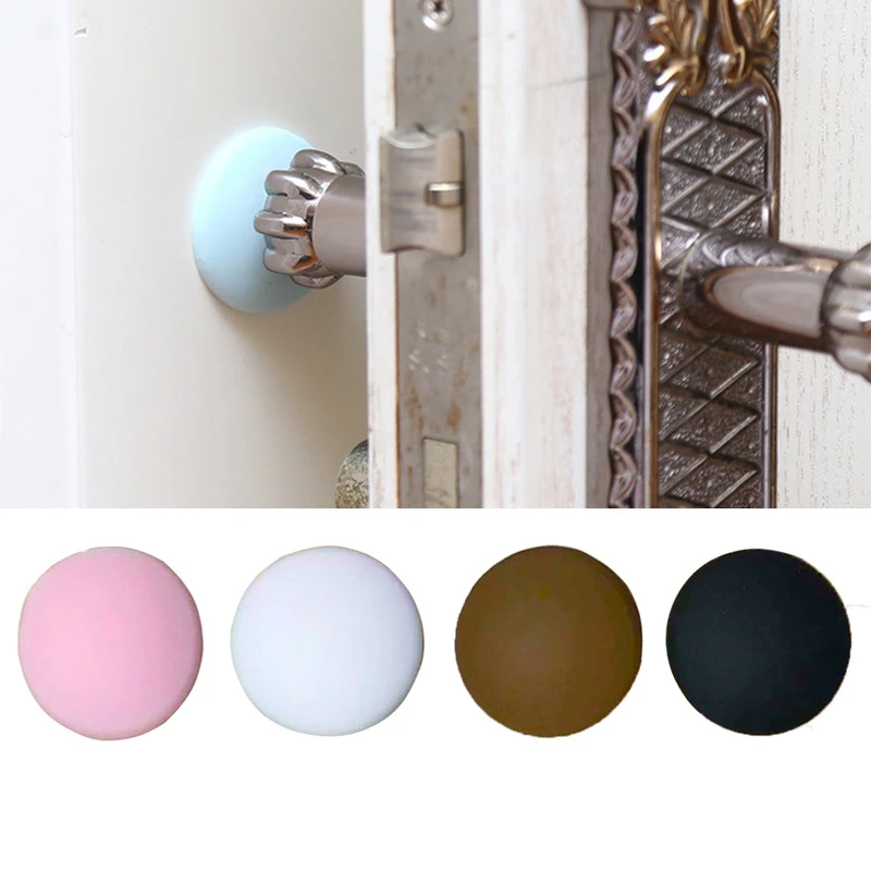 1 шт. дверной стоппер Силиконовое клейное дверную ручку стены протектор