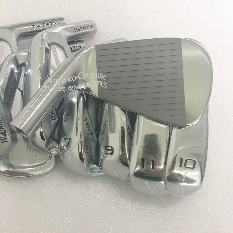 Новые клюшки для гольфа HONMA TW747 Vx клюшки для гольфа 4-11 клюшек набор графитовых и стальных валов R или S Гольф Вал Cooyute