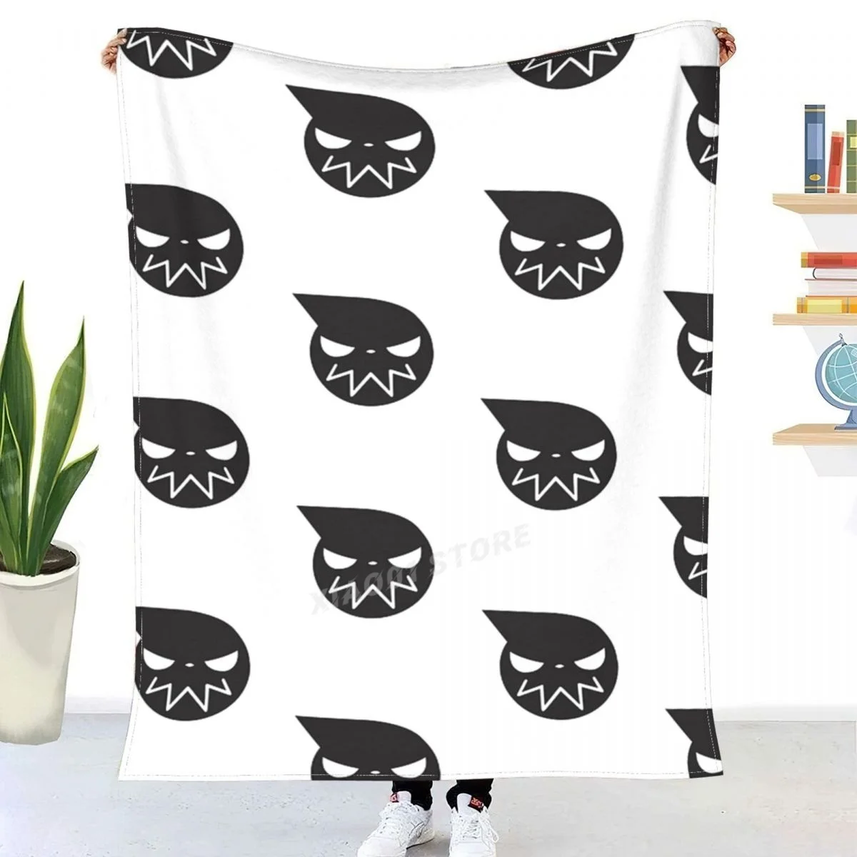 

Soul Eater Logo Throw Blanket Sherpa Blanket Bedding soft Blankets