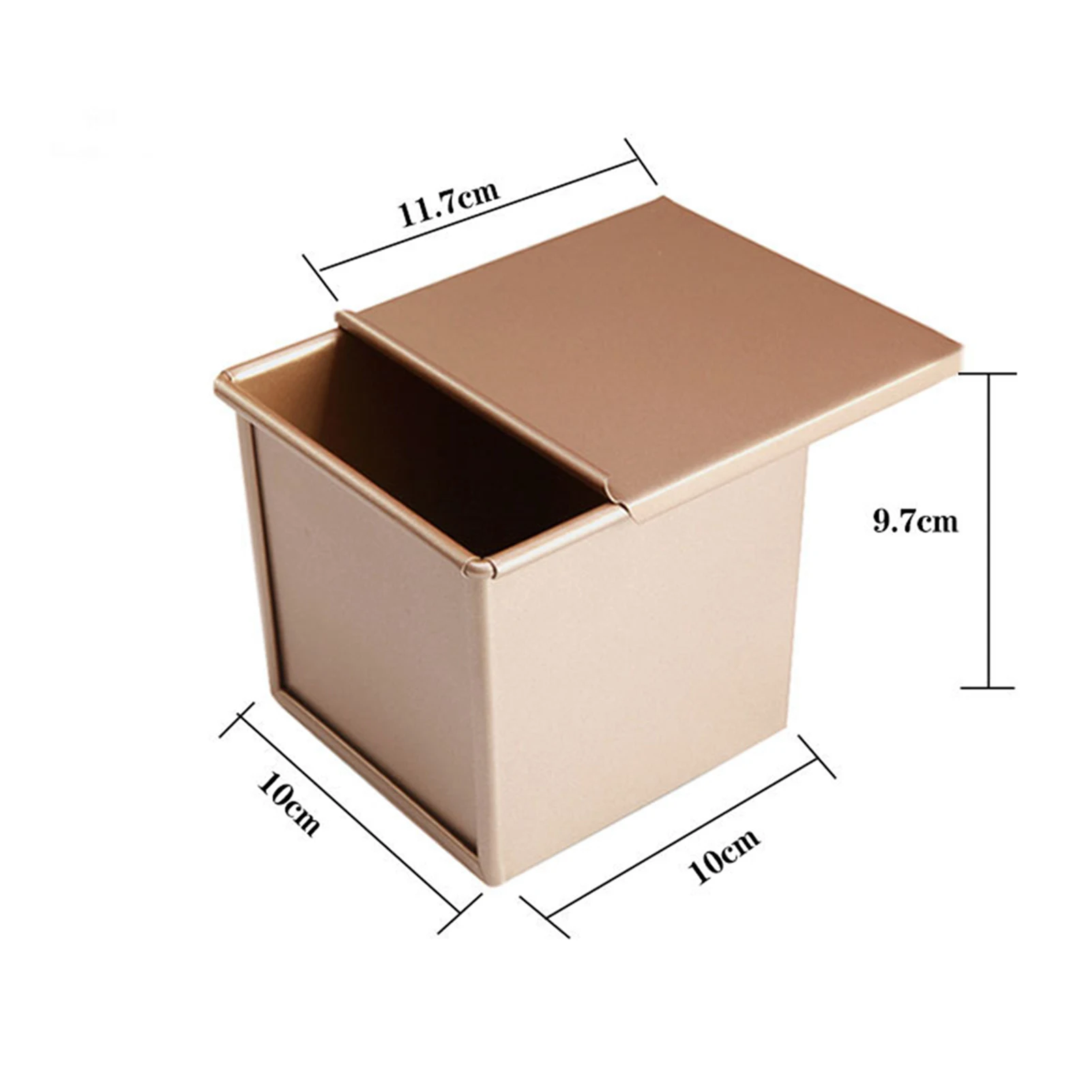 

Water Cube Non-Stick Bread Toast Mold Box with Sliding Lid Household Kitchen Cake Bread Toast Baking Mold Tools Bakeware