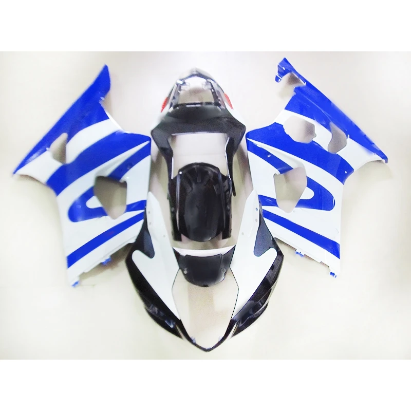 

Best selling bodyparts 2003 2004 Injection Fairing kit for SUZUKI GSXR 1000 white blue black gsxr1000 K3 k4 fairings FH28