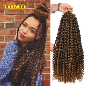 TOMO 14 18 2" Passion Spring Twists Synthetic Crotchet Hair Extensions Ombre Crochet Braids Kinky Curly Twist Braiding Hair Bulk TOMO 14 18 2" Passion Spring Twists Synthetic Crotchet Hair Extensions Ombre Crochet Braids Kinky Curly Twist Braiding Hair Bulk