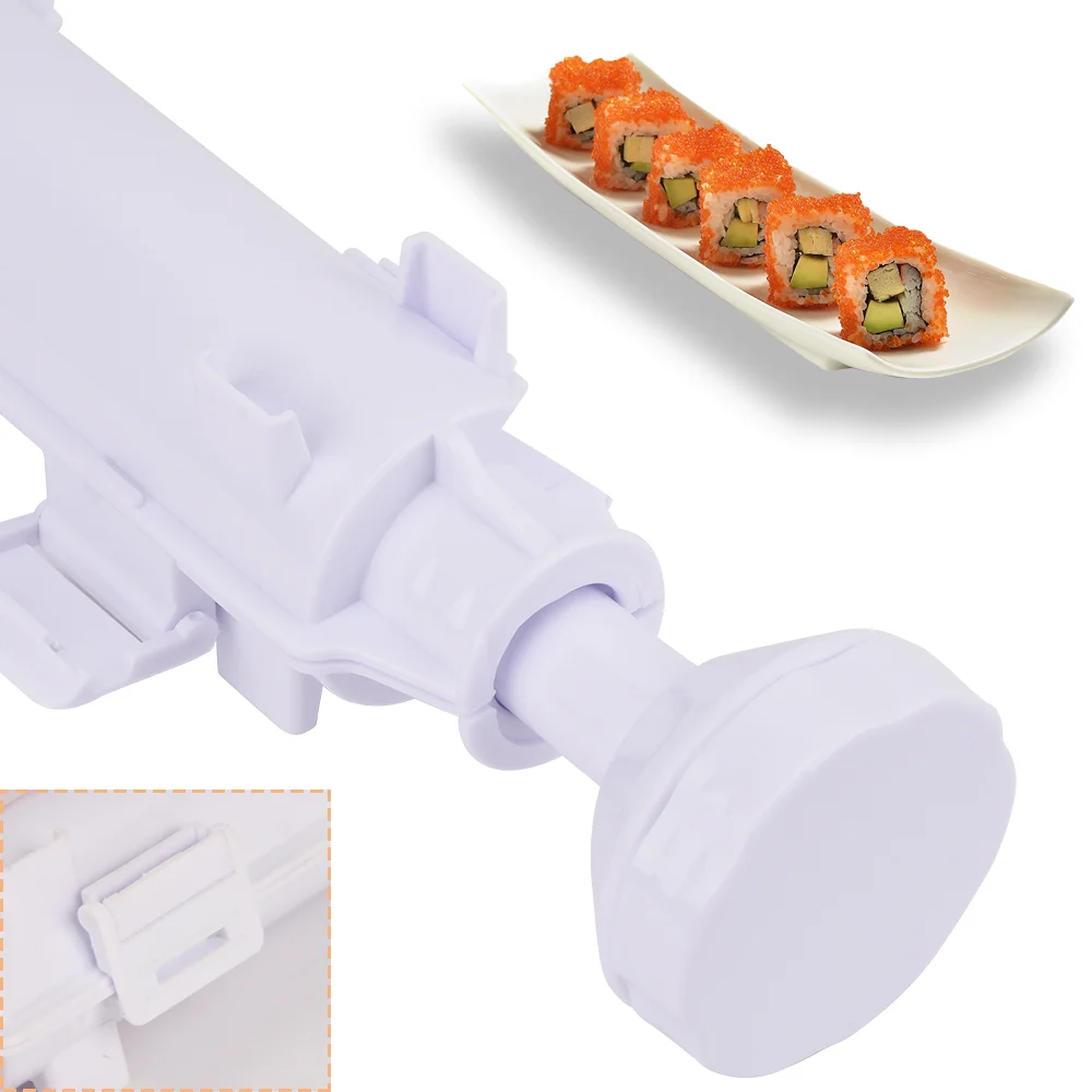 

Vegetable Meat Rolling Tool Sushi Maker Roller Rice Mold Sushi Bazooka DIY Sushi Making Machine Kitchen Tool onigiri sushi plate