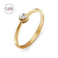 skm rings for women 14k rose gold natural diamond gemstone engagment ring wedding rings fine jewerly