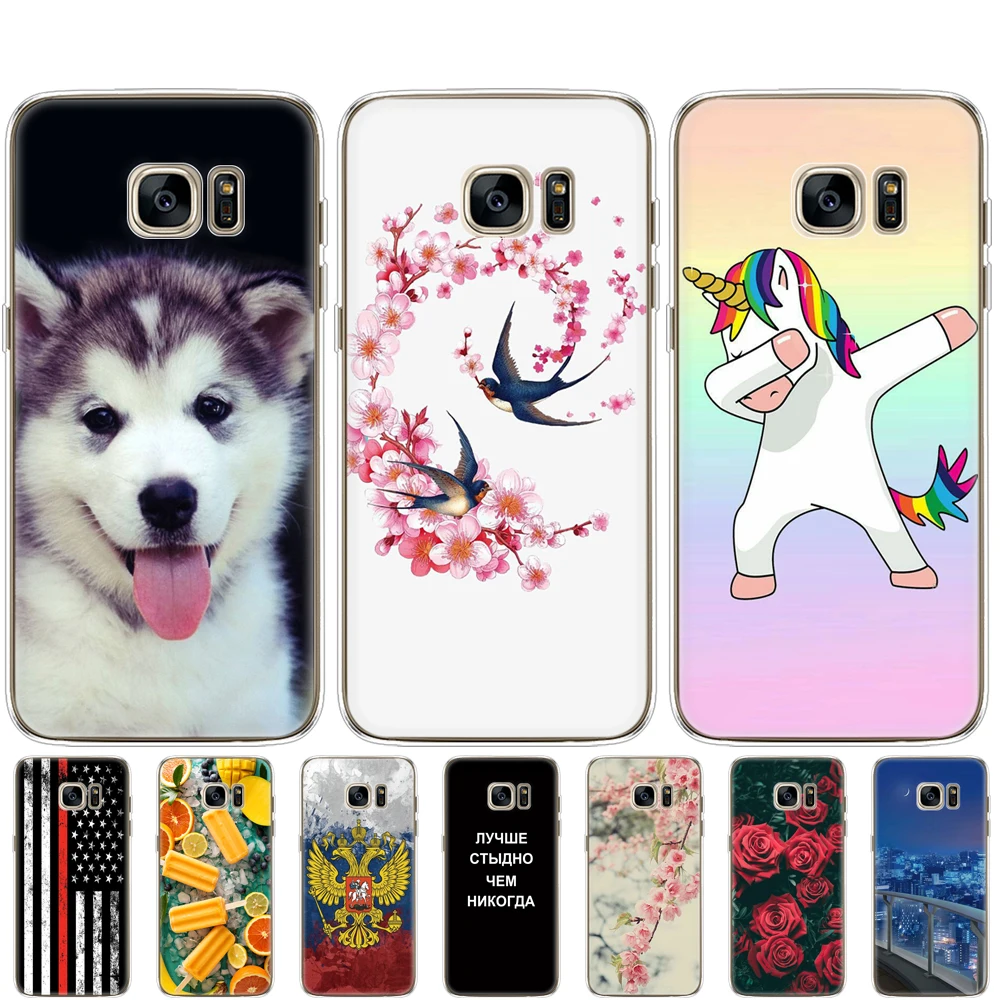 Силиконовый чехол для Samsung S6 G920 G920F G920A мягкий ТПУ задней панели телефона Galaxy edge G925F