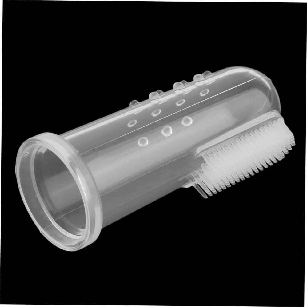 

Kids Baby Infant Soft Silicone Finger Toothbrush Teeth Rubber Massager 2019 New Design Baby Teethers Dropship