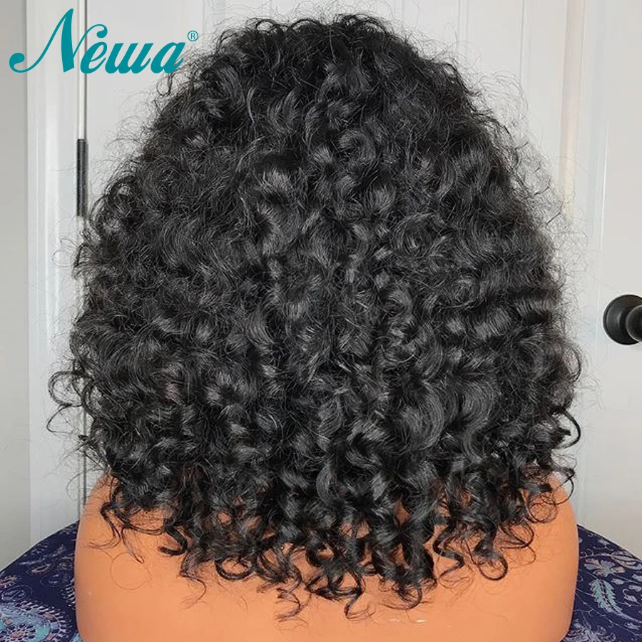Парик Newa Hair 360 на сетке спереди с детскими волосами бразильские предварительно