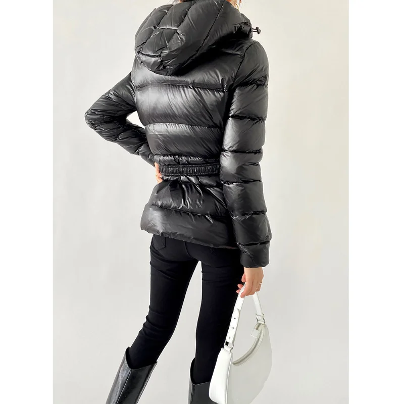 LUXUV Winter Duck Down Warm Jacket Women Ultra Light Down Coat Casual Loose Stand-Up Collar Clothes Waterproof Windproof War