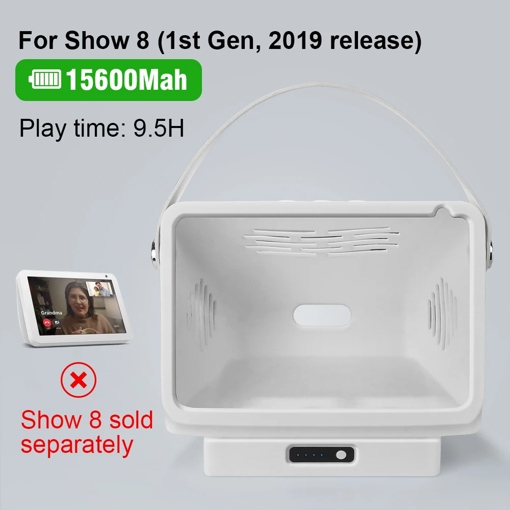 Аккумуляторная батарея для Echo Show 8 беспроводное зарядное устройство корпус