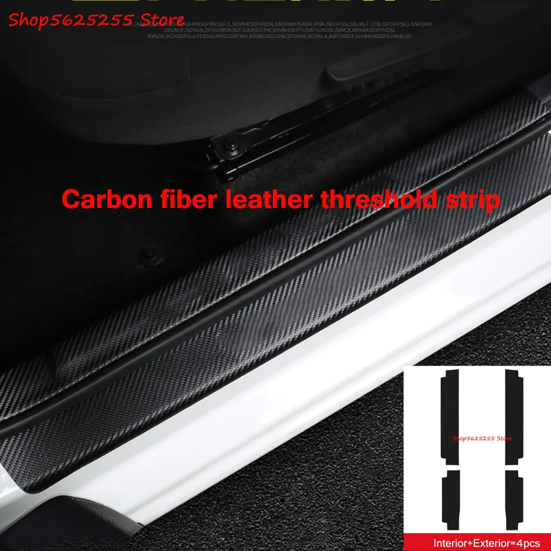 

For Mazda CX30 CX-30 2020 2021 Accessories Door Sill Sticker Protective Cover Anti-kick Interior Modification Car Decoration
