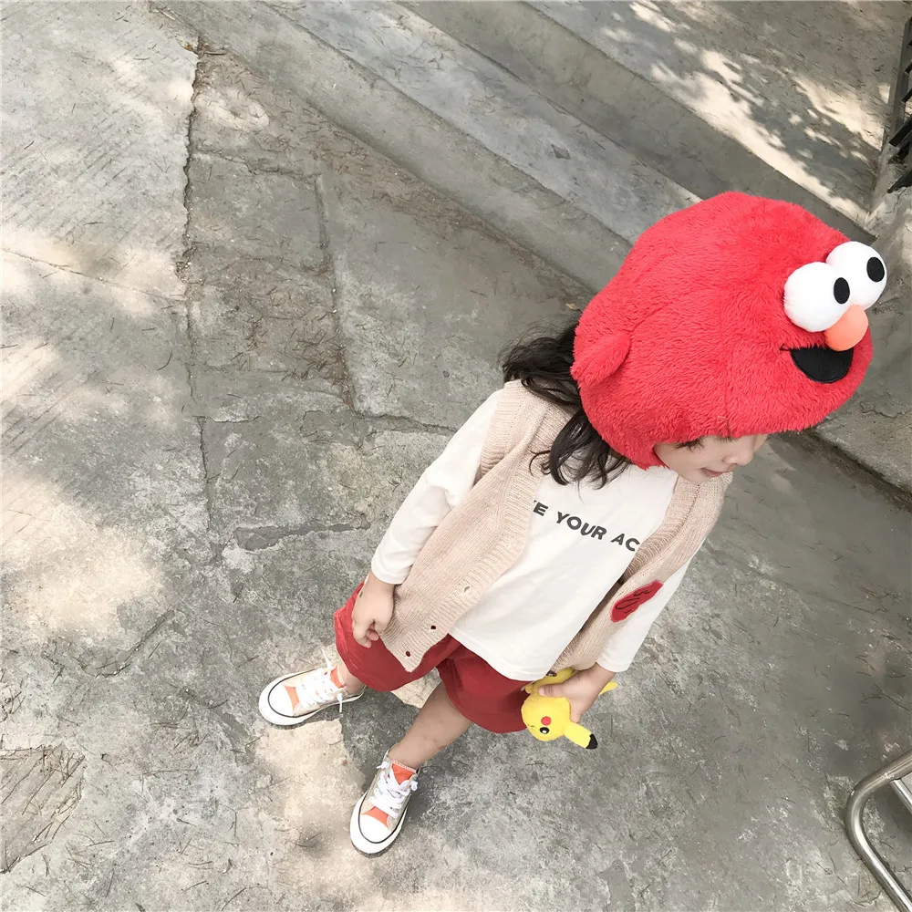 Tonytaobaby/Новая зимняя детская одежда для мальчиков и девочек хлопковая шляпа для маленьких девочек с мультяшным принтом
