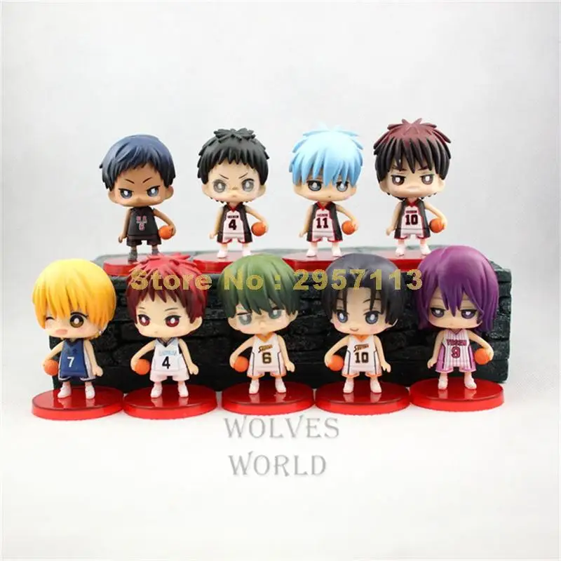9 шт./компл. kuroko's basketball kuroko no basket ПВХ фигурка 6 см игрушка|Игровые фигурки и