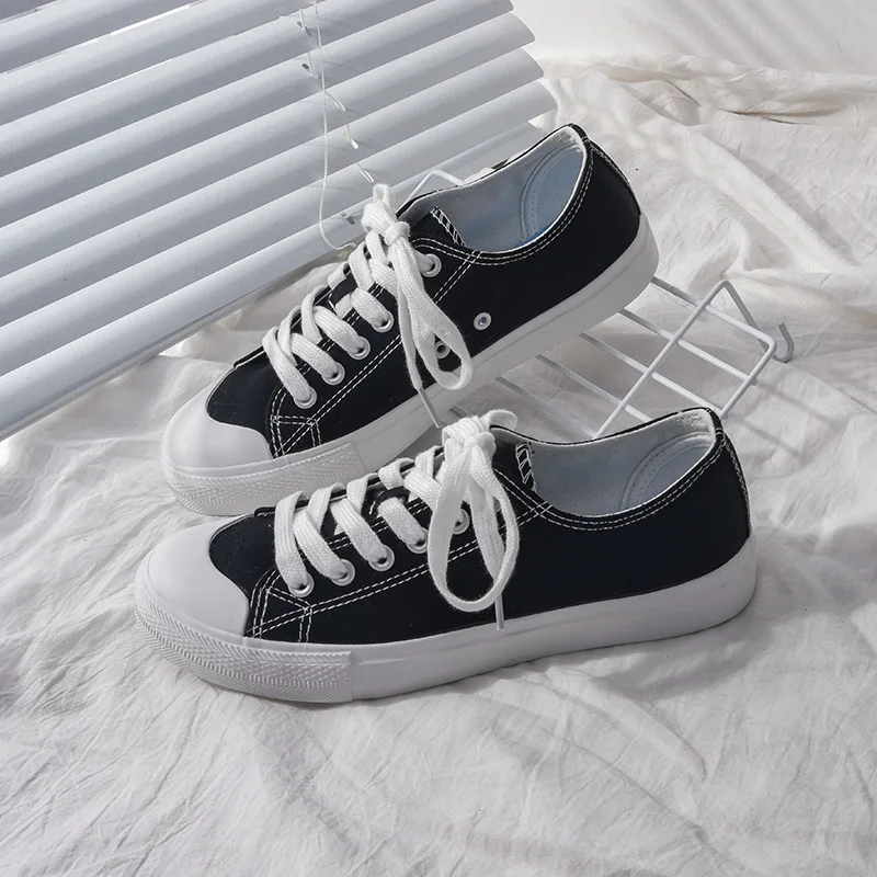 Модная студенческая повседневная обувь 2020 разноцветные парусиновые кроссовки