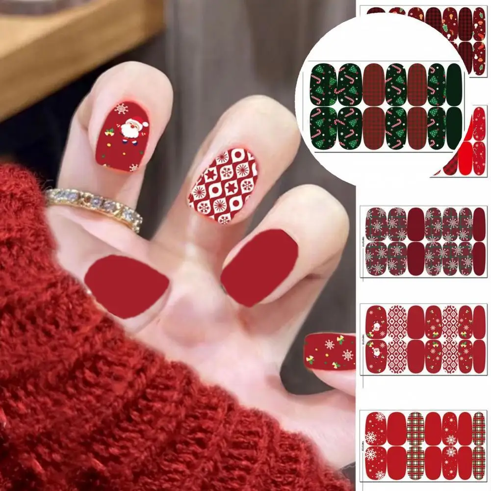 

Exquisite Lightweight Bright Christmas Gifts Nail Art Decals Glitter Foil Decor for Women Nail Sticker Nail Transfer