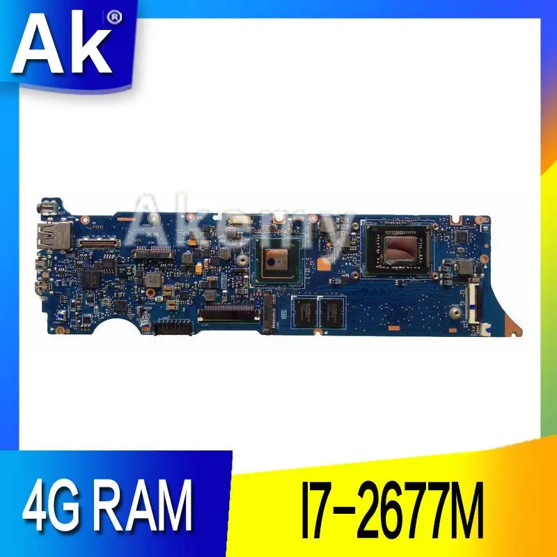 AK UX31E материнская плата для ноутбука ASUS UX31 тест оригинальная 4G RAM I7-2677M | Компьютеры