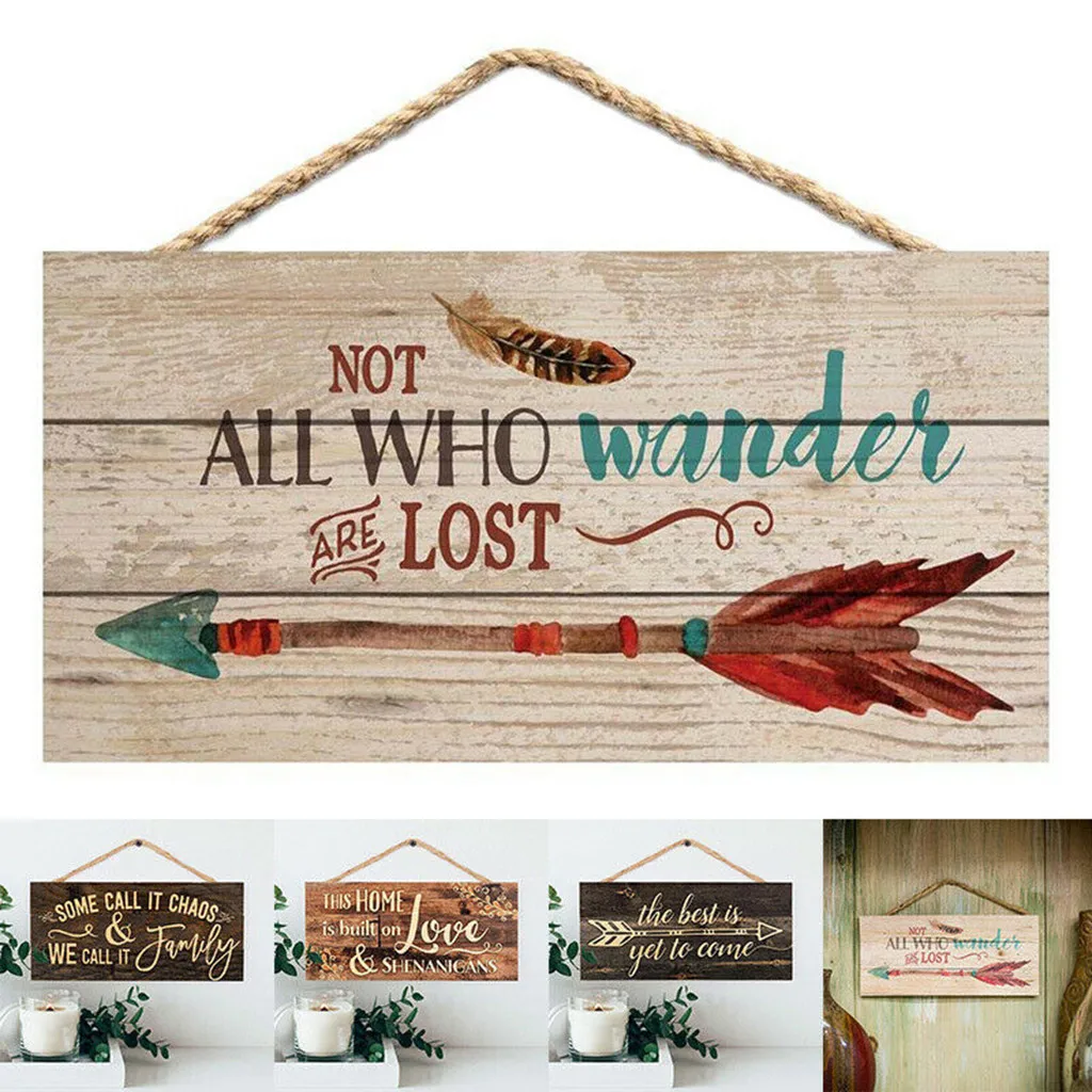 Рождественская деревянная подвеска с буквенным принтом подвесные бирки