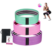 yoga hip booty band fitness resistance bands set anti slip elastic resistance band gym for home legs butt training body shaper