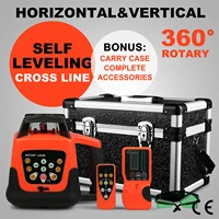 vevor 360 rotary laser leveling device 500m range vertical green red self leveling waterproof instrument measuring tool kit