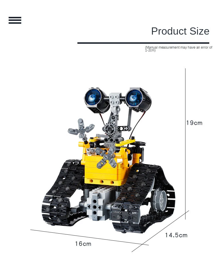 STEM Projects for Kids Ages 8-12 Remote & APP Controlled Robot Building Block Toys Waili Programming Gifts Boys | Канцтовары для