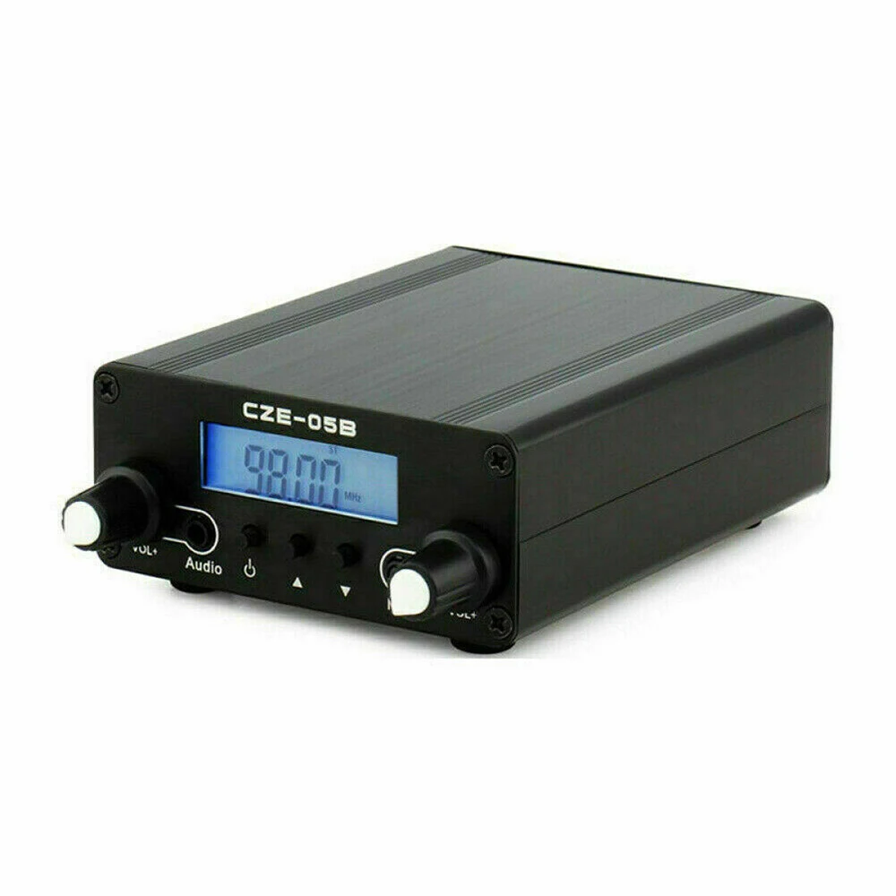 CZE-05B 0 5 W Беспроводной PLL FM антенна ЧМ-передатчика ЖК-дисплей стерео радио 76 МГц ~ 108