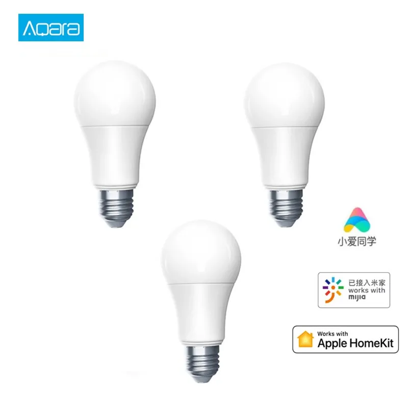 Умный светодиодный светильник Aqara 9 Вт E27 Zigbee с беспроводным подключением умное