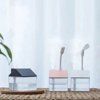 creative small house humidifier usb aromatherapy essential oil diffuser fan night light three in one bedroom office gift