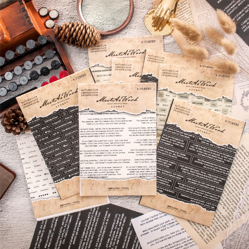 Винтажная запись на английском языке многофункциональная пуля журнал