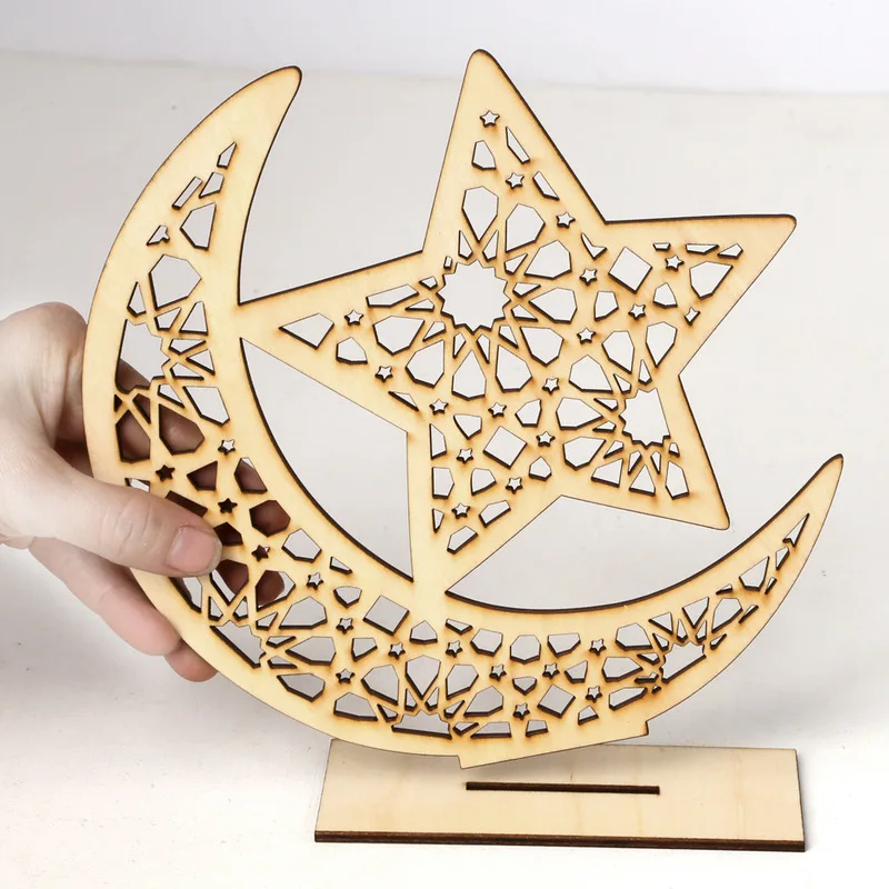Ислам Рамазан Мубарак DIY украшения подарок деревянный ящик с подвеской в виде