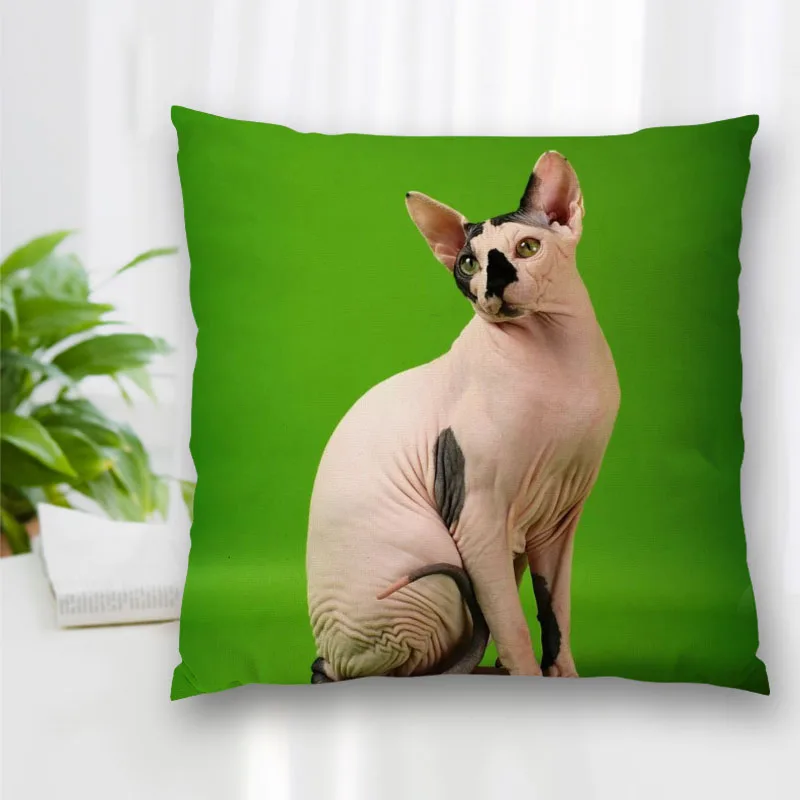 Новинка наволочки для подушек на заказ с котом сфинкса постельное белье удобная