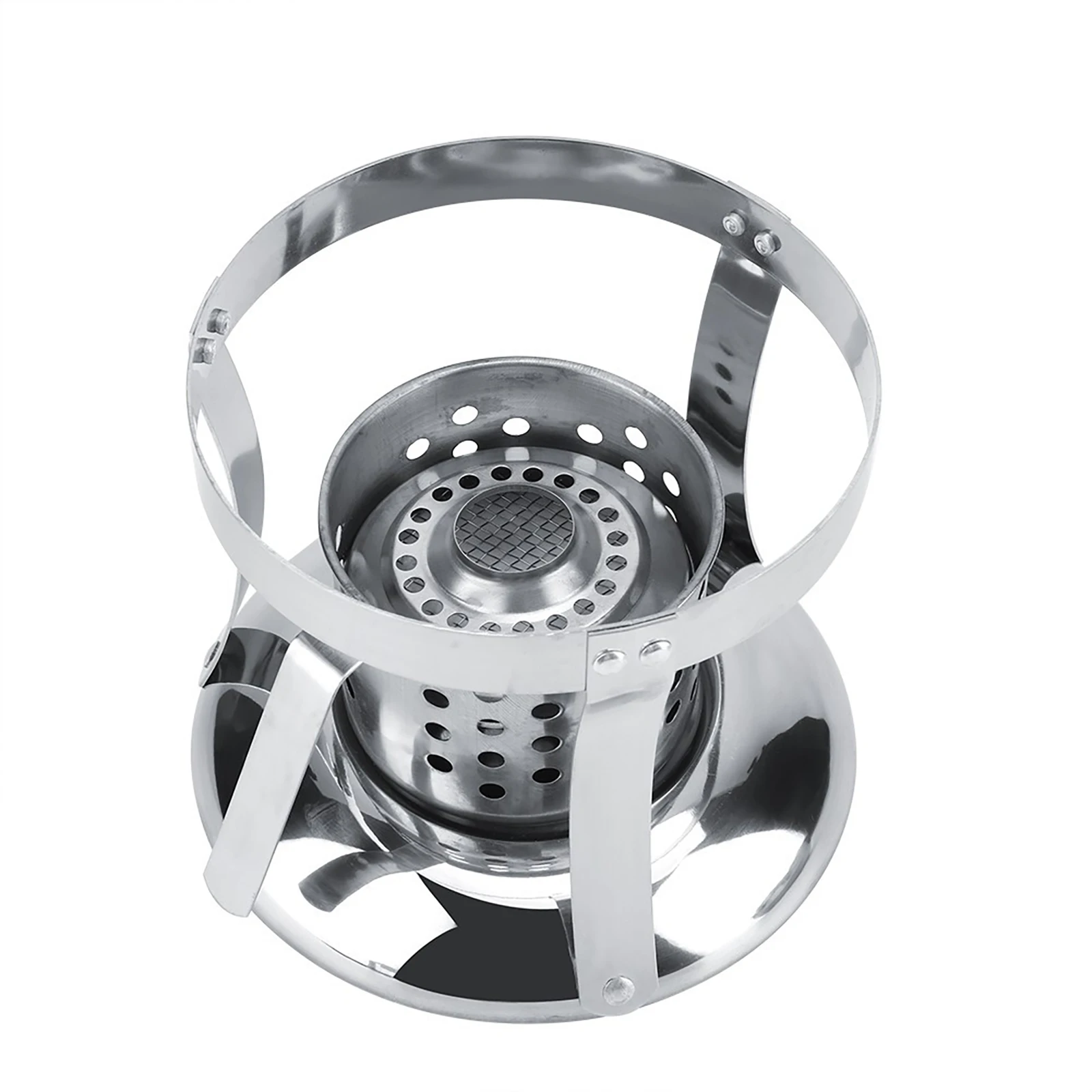 

Brnad New And High Quality Portable Stove Stainless Steel Alcohol Burning Compact Stove For Outdoor Camping Hiking Picnic